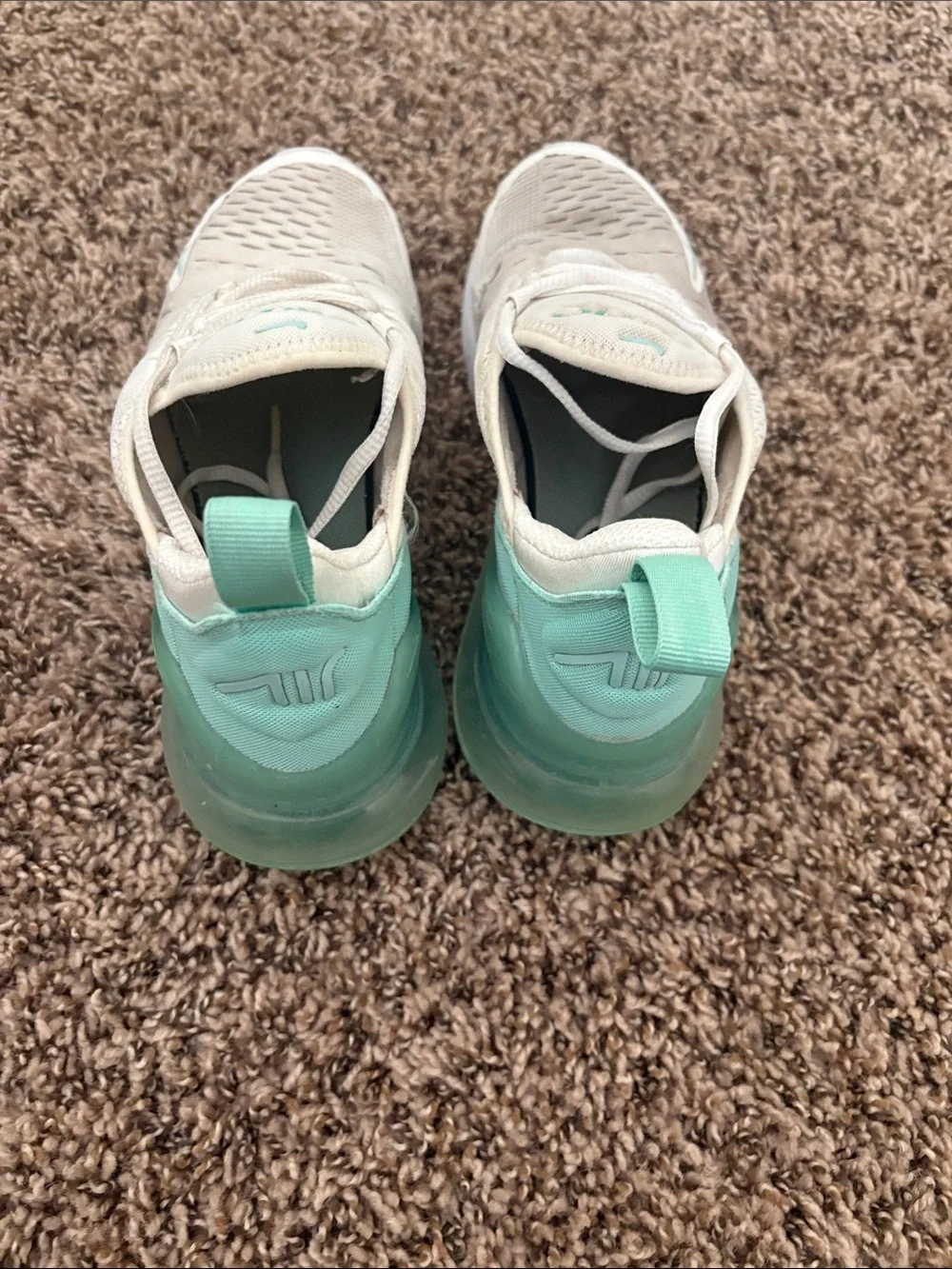 Nike Air Max 270 GS White Jade Ice Emerald Rise